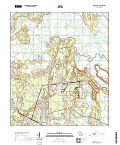 Harrietts Bluff 2020 topographic map thumbnail