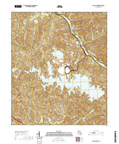 East Juliette 2020 topographic map thumbnail