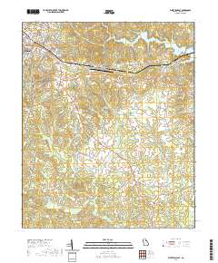Elberton East 2020 topographic map thumbnail