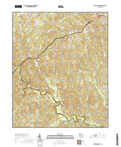 Elberton West 2020 topographic map thumbnail