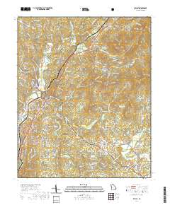 Ellijay 2020 topographic map thumbnail