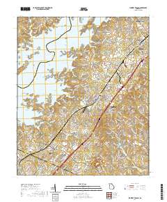Flowery Branch 2020 topographic map thumbnail