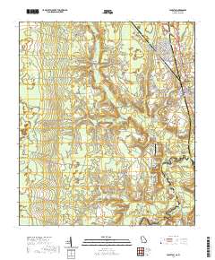 Folkston 2020 topographic map thumbnail