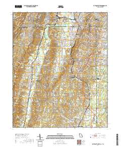 Fort Oglethorpe 2020 topographic map thumbnail