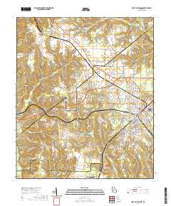 Fort Valley West 2020 topographic map thumbnail