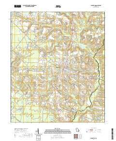 Glennville 2020 topographic map thumbnail
