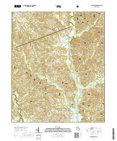 Greshamville 2020 topographic map thumbnail