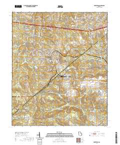 Grovetown 2020 topographic map thumbnail