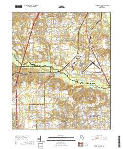 Warner Robins NW 2020 topographic map thumbnail