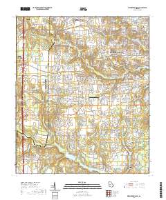 Warner Robins SW 2020 topographic map thumbnail