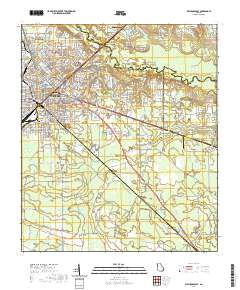Waycross East 2020 topographic map thumbnail