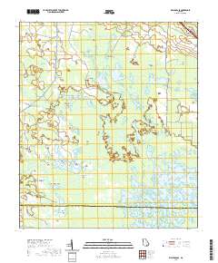 Waycross SE 2020 topographic map thumbnail