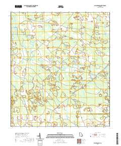 Waycross SW 2020 topographic map thumbnail