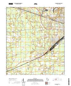 Waycross West 2020 topographic map thumbnail