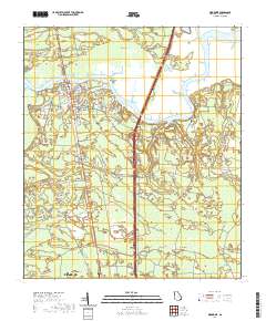 Woodbine 2020 topographic map thumbnail