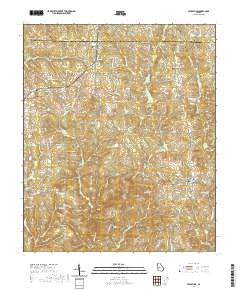 Yatesville 2020 topographic map thumbnail