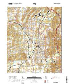 Cartersville 2020 topographic map thumbnail