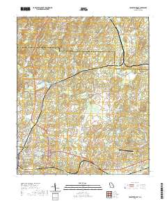Cedartown East 2020 topographic map thumbnail