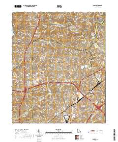 Chamblee 2020 topographic map thumbnail