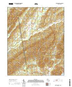 Chattoogaville 2020 topographic map thumbnail