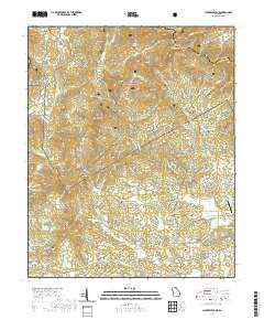 Clarkesville NE 2020 topographic map thumbnail