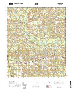 Claxton 2020 topographic map thumbnail