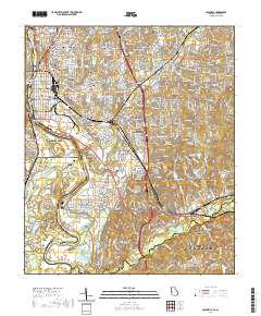 Columbus 2020 topographic map thumbnail