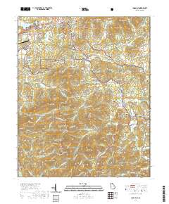 Coosa Bald 2020 topographic map thumbnail