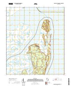 Cumberland Island North 2020 topographic map thumbnail