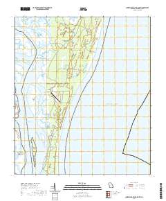 Cumberland Island South 2020 topographic map thumbnail