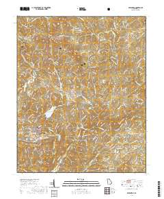 Dahlonega 2020 topographic map thumbnail