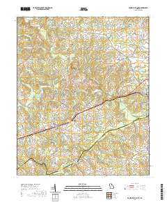 Danielsville South 2020 topographic map thumbnail