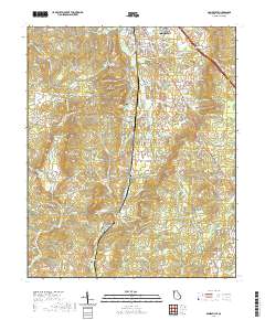 Adairsville 2020 topographic map thumbnail