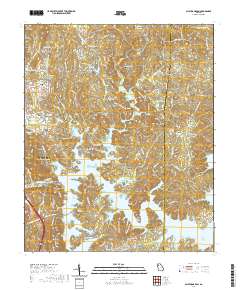 Allatoona Dam 2020 topographic map thumbnail