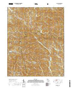 Amicalola 2020 topographic map thumbnail