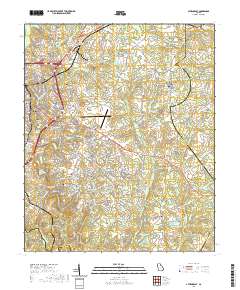 Athens East 2020 topographic map thumbnail