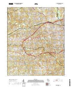 Athens West 2020 topographic map thumbnail
