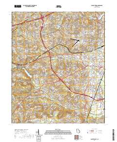 Augusta West 2020 topographic map thumbnail