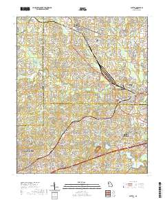 Austell 2020 topographic map thumbnail