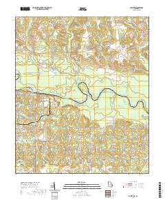 Baxley NE 2020 topographic map thumbnail