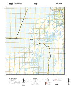 Barataria 2020 topographic map thumbnail