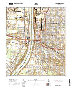 Baton Rouge West 2020 topographic map thumbnail