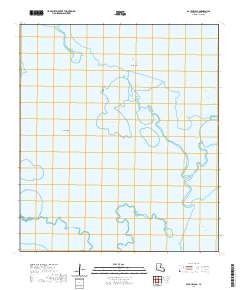 Bayou Blanc 2020 topographic map thumbnail