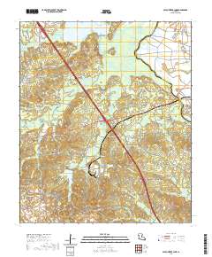 Bayou Pierre Lake 2020 topographic map thumbnail