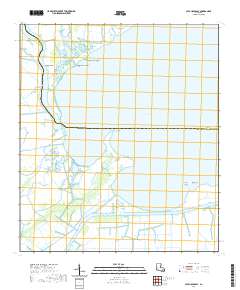 Catahoula Bay 2021 topographic map thumbnail