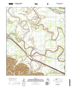 Cloutierville 2020 topographic map thumbnail