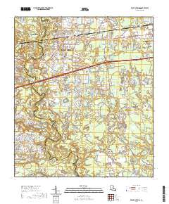 Denham Springs 2020 topographic map thumbnail