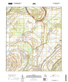 Ferriday North 2020 topographic map thumbnail