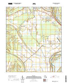 Ferriday South 2020 topographic map thumbnail