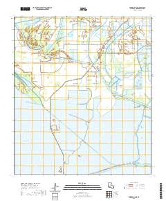 Forked Island 2020 topographic map thumbnail